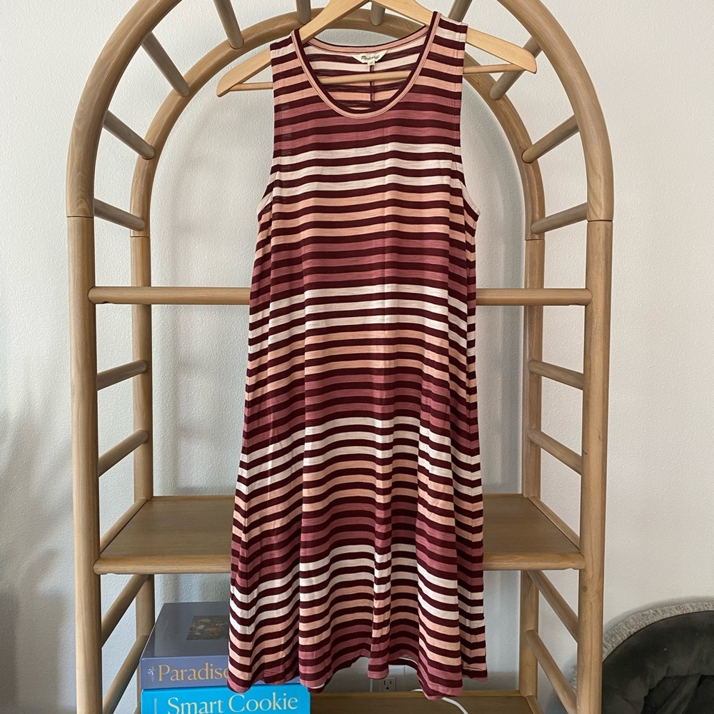 Madewell striped knit dress, size medium